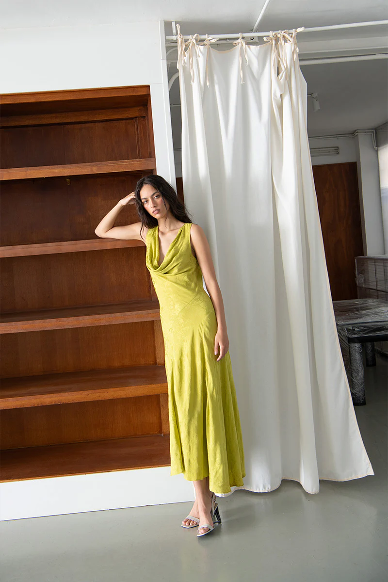 Carolyn Pistachio Dress - Image 3