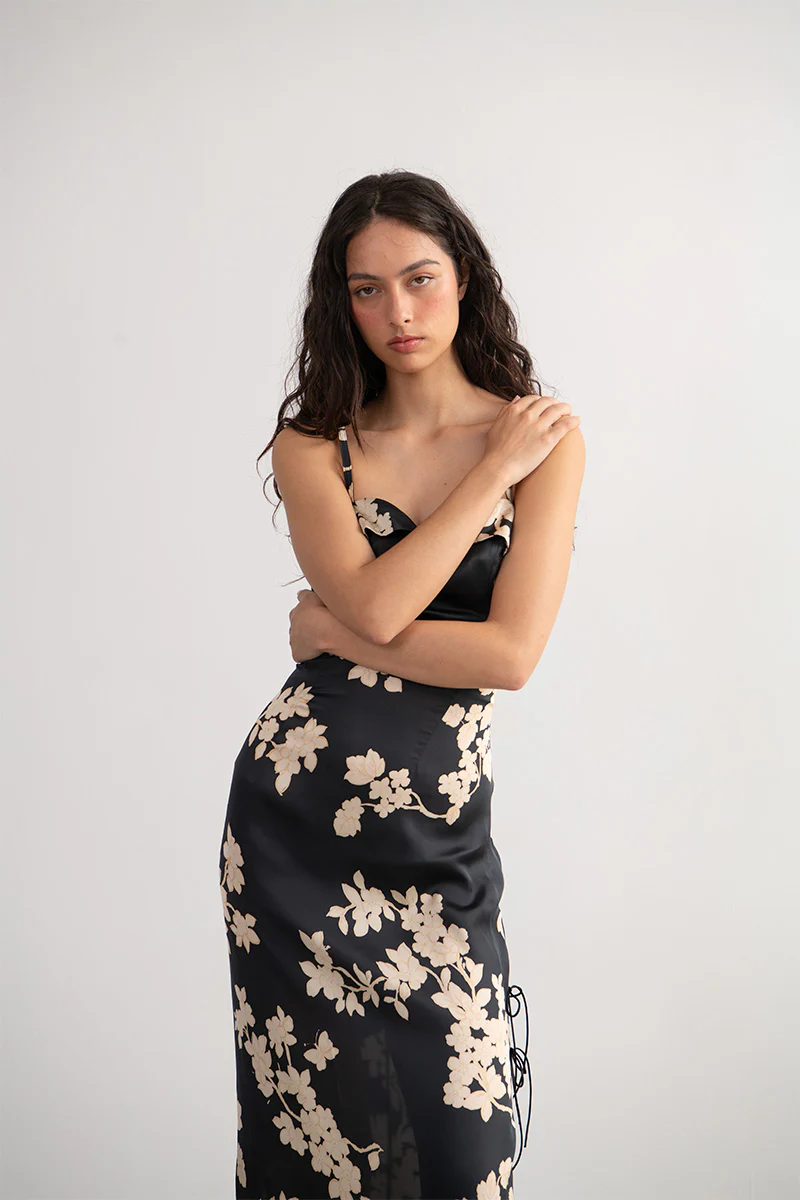 Luciana Black Dress - Image 3