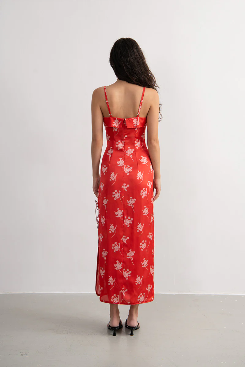 Luciana Red Dress - Image 4