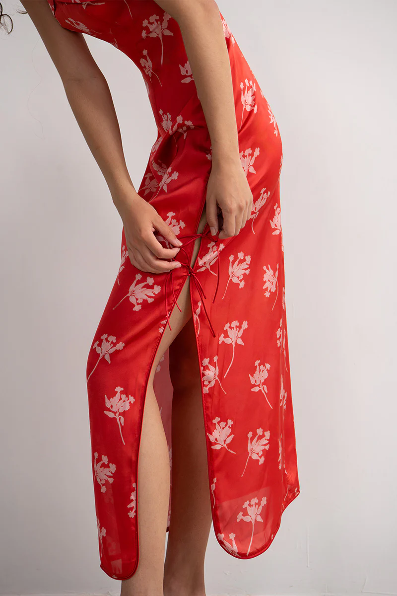 Luciana Red Dress - Image 5