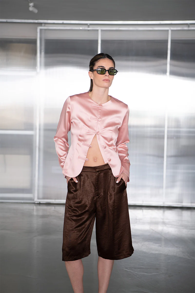 PINK SILK JACKET - Image 3