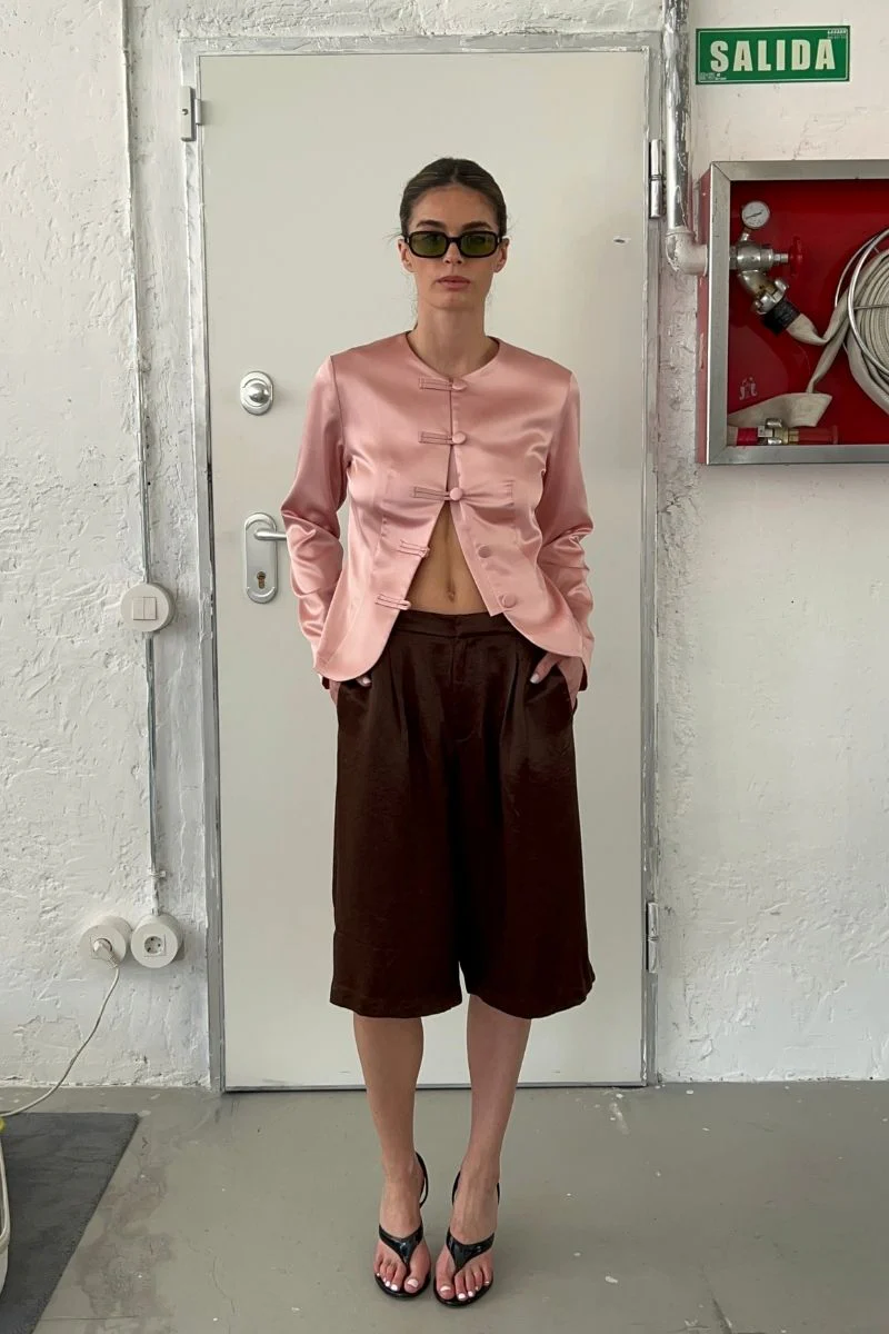 PINK SILK JACKET - Image 4