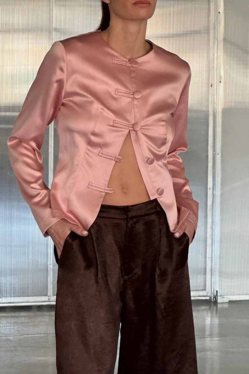 PINK SILK JACKET - Image 5