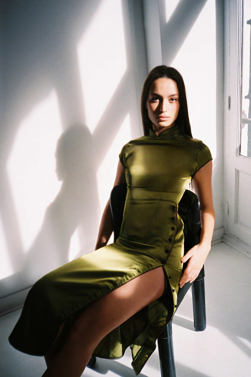Southampton Satin Olive - Image 3