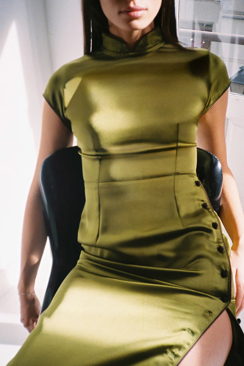 Southampton Satin Olive - Image 4